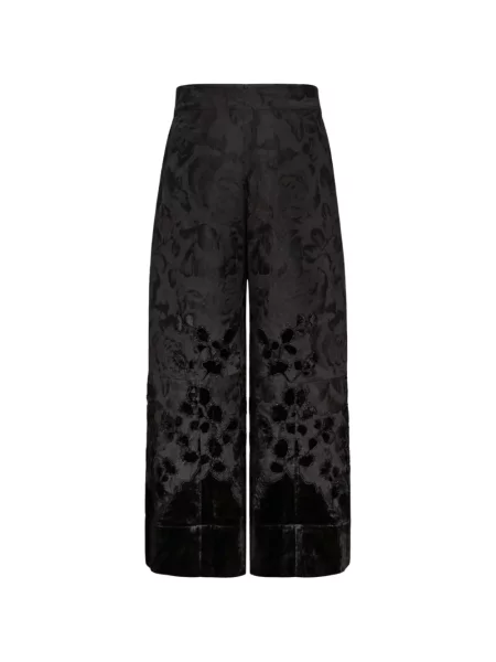 Pantaloni Biyan din jacard negru