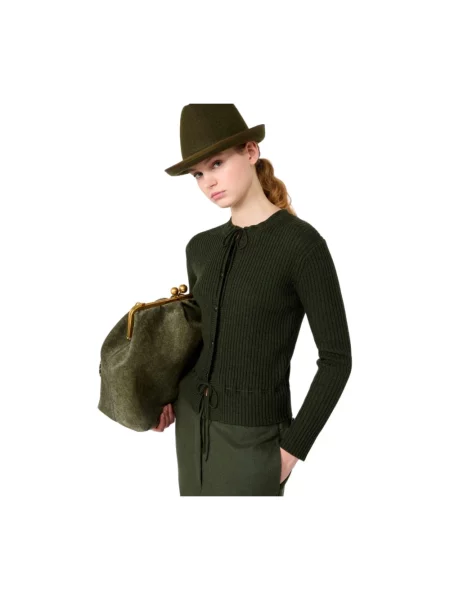 Kardigan Weekend Max Mara wełniany zielony