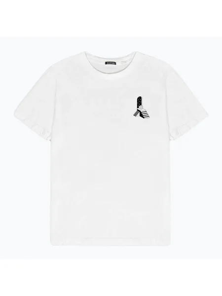 Tricou pentru bărbați Kaotiko Washed Dreamlike white alb