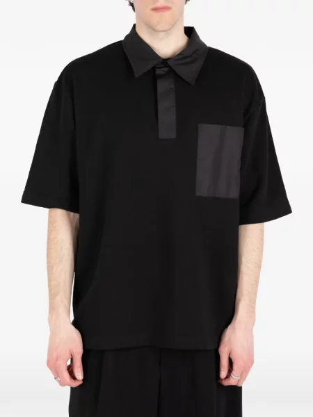 Tricou polo Société Anonyme negru