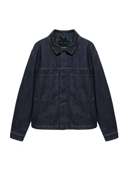 Pull&Bear Přechodná bunda tmavě modrá