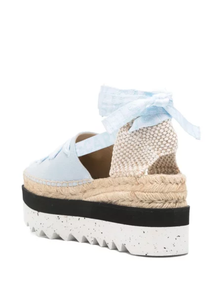 Espadrile Stella Mccartney cu platformă albastru