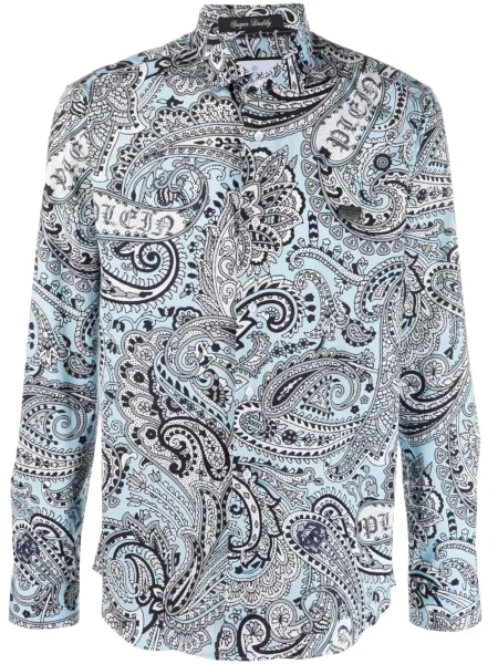 Cămașă Philipp Plein cu imagine cu model paisley