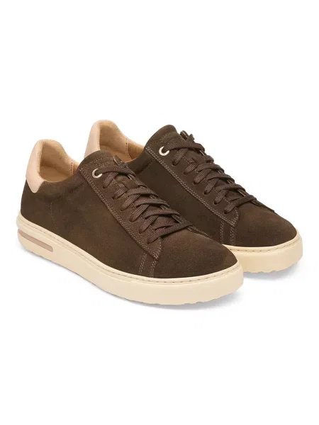 Birkenstock Bend Low Suede Leather маратонки от велур кафяво
