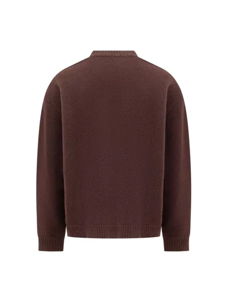 Sweter Studio Nicholson wełniany brązowy