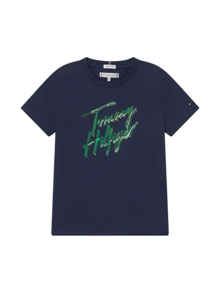 Tricou copii Tommy Hilfiger albastru