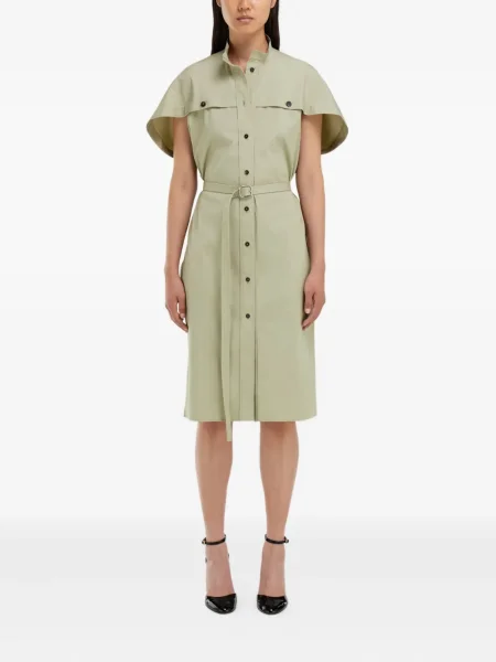Rochie tip cămașă Ferragamo de costum verde