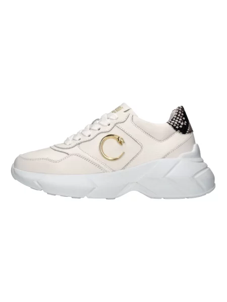 Sneakersy Cavalli Class skórzane białe