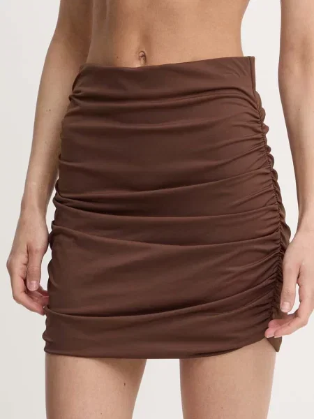 Praia Beachwear spódnica plażowa SWIM SKIRT mini ołówkowa SWIMSKIRT brązowy