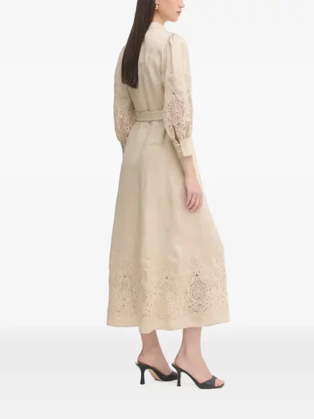 Cu centură rochie midi Luisa Spagnoli din dantelă
