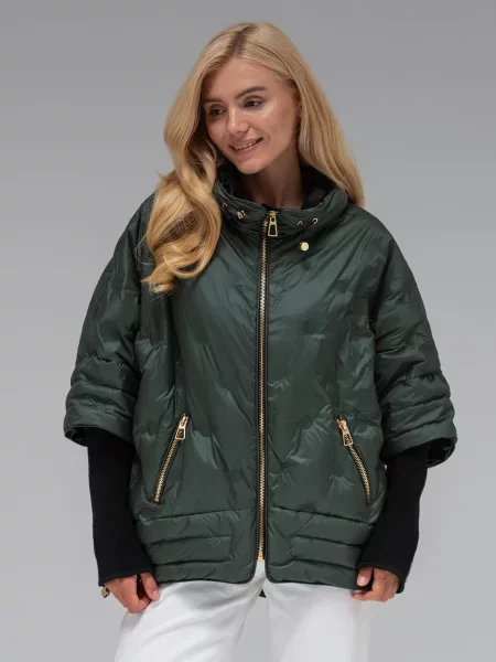 Демісезонна куртка VIVA WEAR смарагдовий