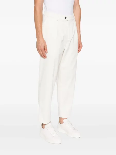 Pantaloni Eleventy alb