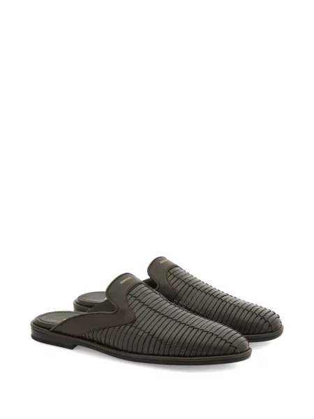 Papuci tip mules Ferragamo maro