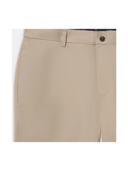 Сhinosy Brooks Brothers ze stretchu beżowe