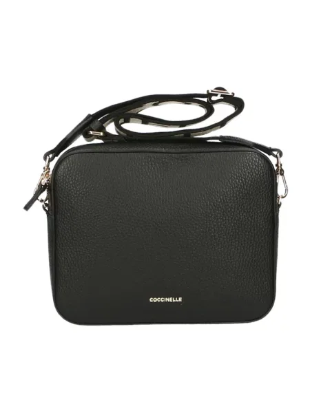 Torebka crossbody Coccinelle skórzana czarna