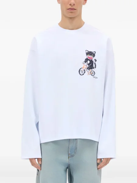 Tricou Msgm cu imagine alb
