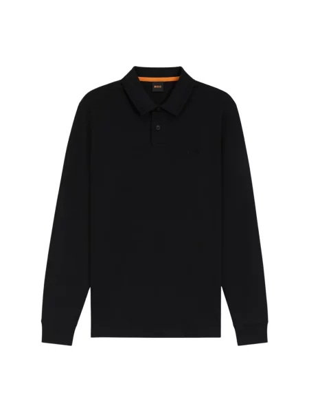 Boss Koszulka Polo Z Dżerseju Pe schwarz czarna