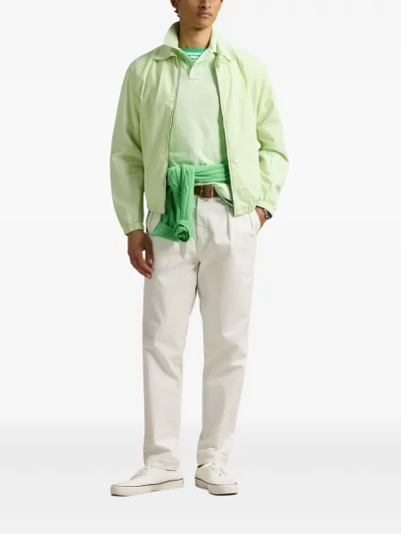 Pletene sportske kratke hlače Polo Ralph Lauren s printom bijela