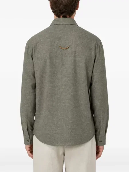Lung tricou polo Retori verde