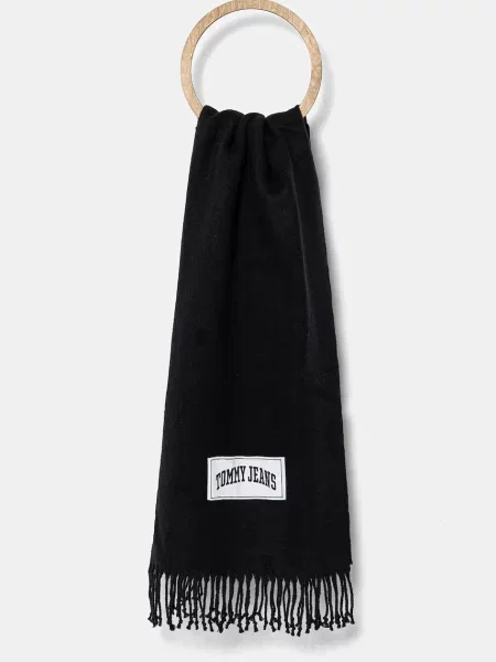 Tommy Jeans fular femei neted negru
