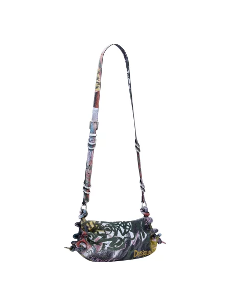 Crossbody táska Desigual nyomtatás fekete