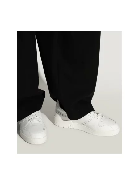 Sneakersy Moschino skórzane białe