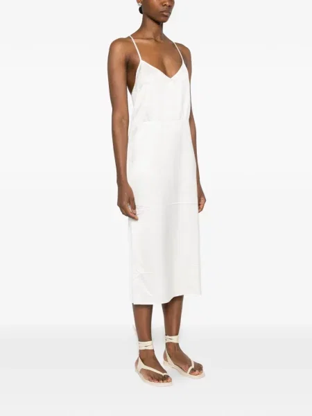 Rochie midi N°21 cu decolteu în V alb