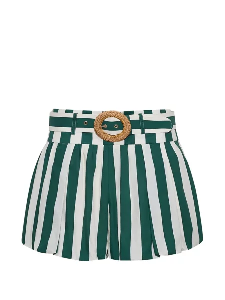 Cu centură pantaloni scurți Cara Cara verde