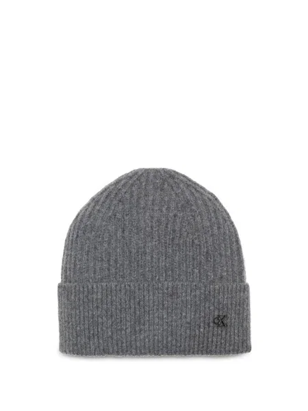 Calvin Klein Căciulă Ck Metal Wool Beanie gri