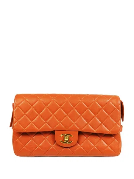 Klasický batoh Chanel Pre-owned oranžový