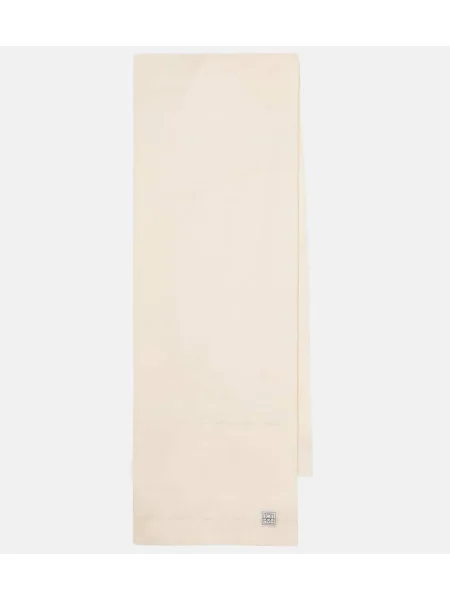 Fular Toteme de lână alb