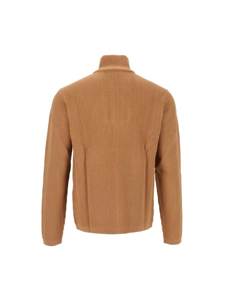 Sweter z golfem Emporio Armani beżowy