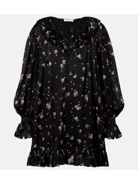 Rochie Chloé de mătase negru