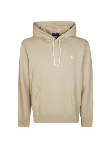 Dzianinowa długa bluza Polo Ralph Lauren z długim rękawem beżowa