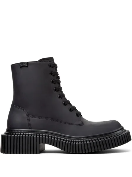 Botine Camper cu șireturi din dantelă chunky negru