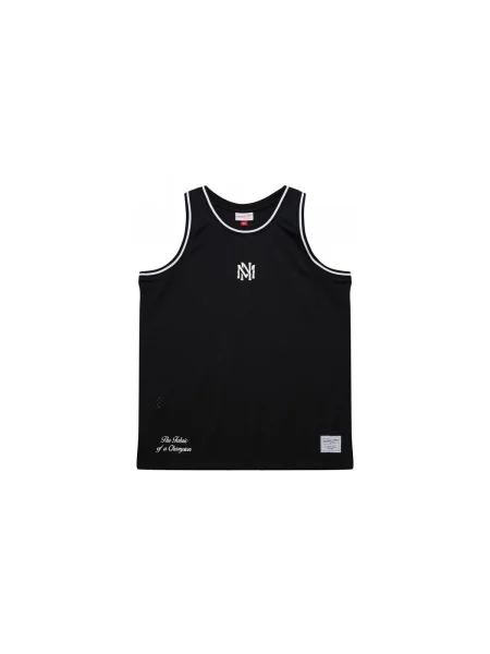 Tricou Mitchell & Ness din jerseu negru