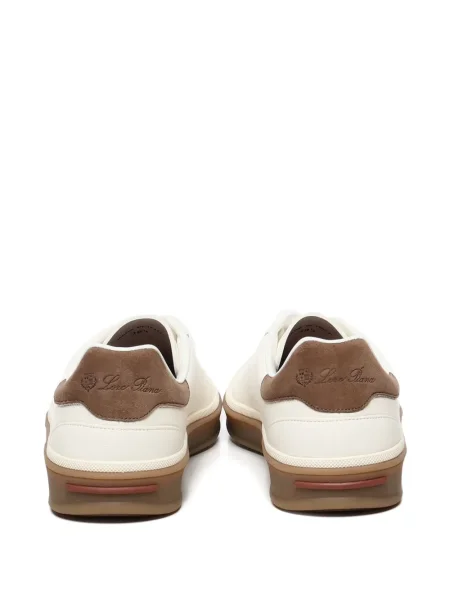 Sneakerși Loro Piana cu șireturi din piele