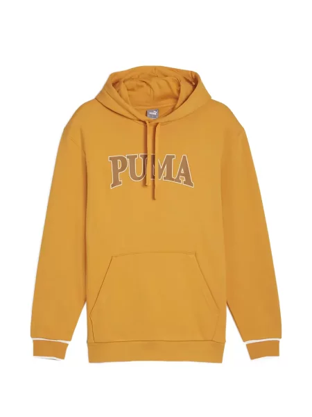 Hanorac cu glugă Puma cu imagine cu cordon portocaliu