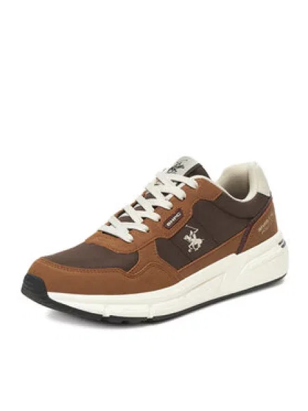 Sneakersy Beverly Hills Polo Club hnedá