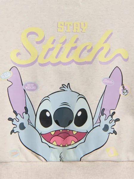 Reserved Світшот Lilo & Stitch бежевий