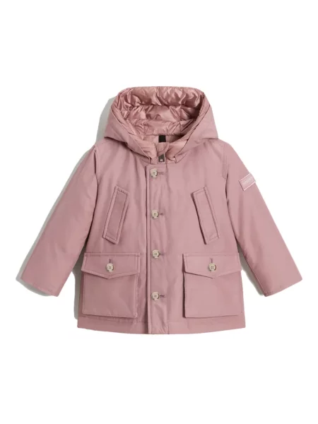 Parka dziecięca Woolrich różowa