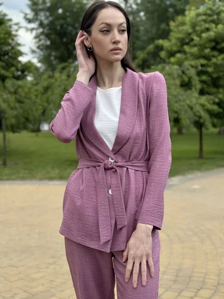 CAT ORANGE Жакет Бузковий Льон/віскоза помаранчевий