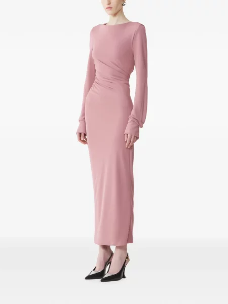 Rochie Lanvin din jerseu drapată roz