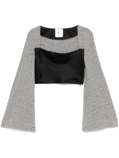 Decupat top Nanushka negru