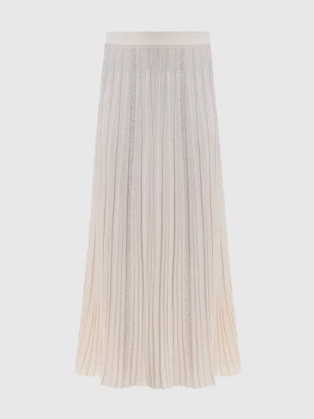 Спідниця в рубчик Balmain біла