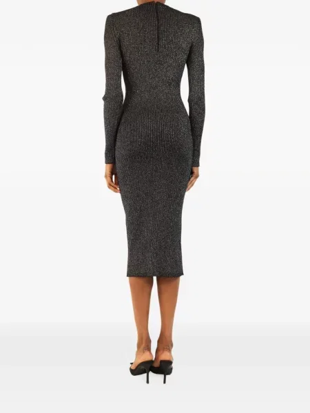 Rochie midi Christopher Kane tricotate negru