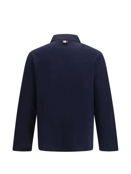 Tricou polo Thom Browne gri