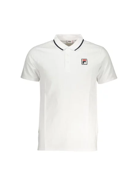 Polo Fila z krótkim rękawem elegancke białe