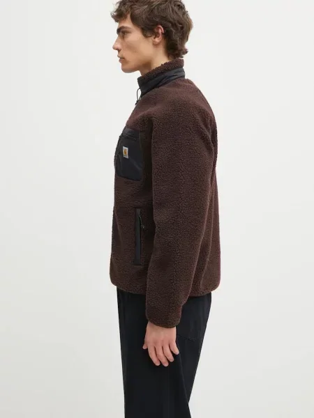 Φλις μπουφάν Carhartt WIP Prentis Liner καφέ