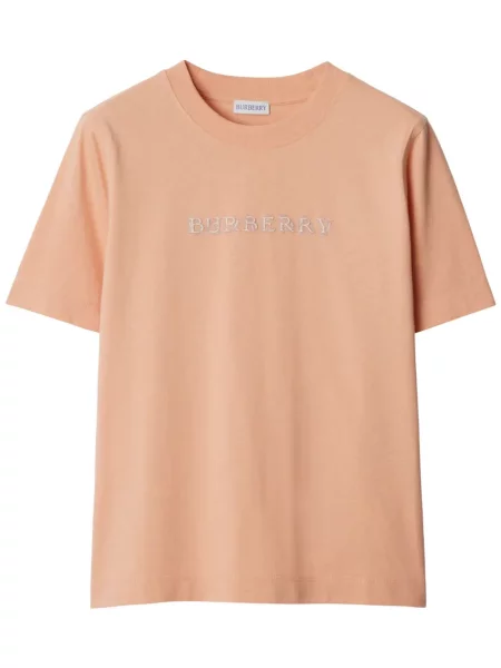 Tricou Burberry cu model paisley cu autograf roz
